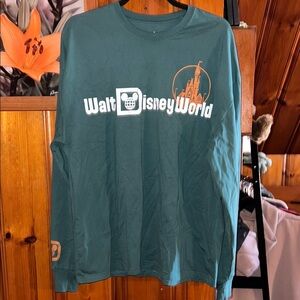 Disney Green Long Sleeve Shirt